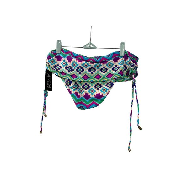 Apt. 9 Womens M Multicolor Aztec Print Bikini Bottom Adjustable Side Ties New - Picture 2 of 6